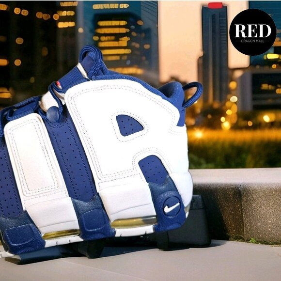 Nike Air More Uptempo 96 Shoes Olympic 2024 Navy White FQ8182-100 - Men\'s Sz 12 main image 8